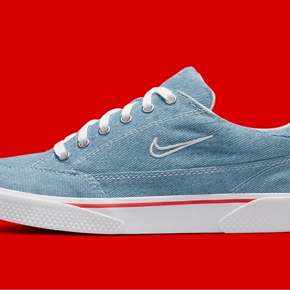 Nike GTS 97 Canvas Skate Shoes Classic White Blue DV2121-900 Men's Size - Picture 2 of 5